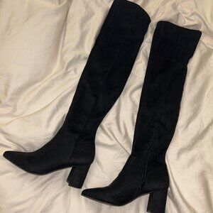SHAYA BLACK STEVE MADDEN BOOTS